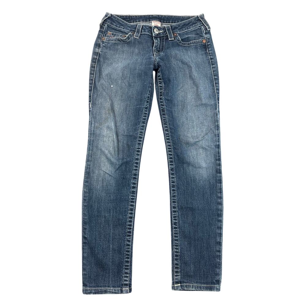 True Religion Skinny Jeans Low Rise Horseshoe Y2K USA - Women's 28